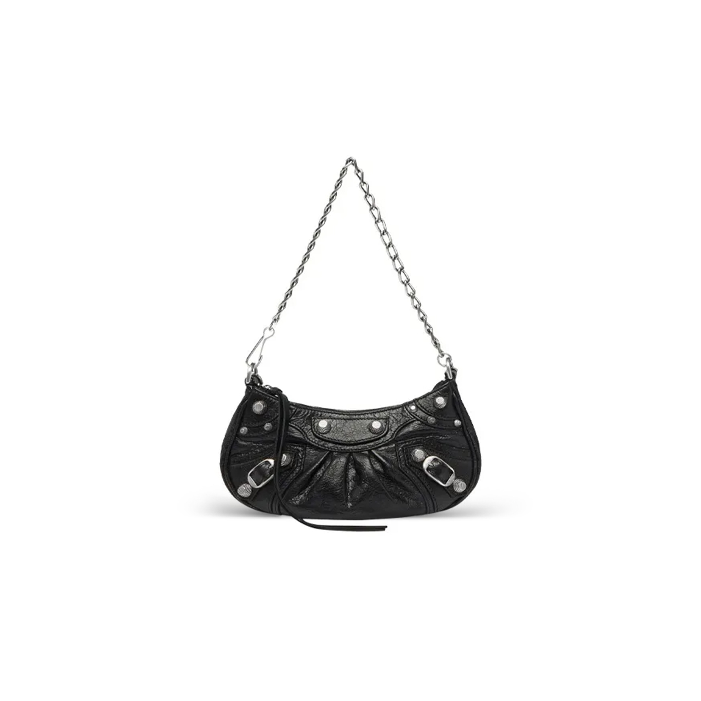 BALENCIAGA WOMEN'S LE CAGOLE CHAIN BAG MINI IN BLACK 6958141VG9Y1000 (20.8*13*4.3cm)
